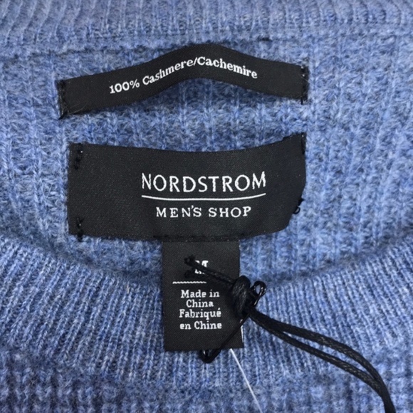 NORDSTROM MEN'S SHOP Cashmere Waffle Knit Pullover - Picture 4 of 5